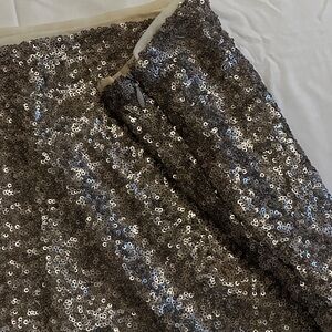 GAP Sparkling Silver Sequin Skirt